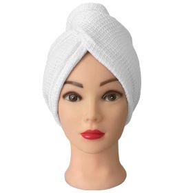 Turban na vlasy vafle, bílý