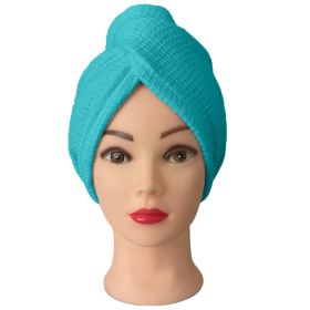 Turban na vlasy vafle, tyrkysový