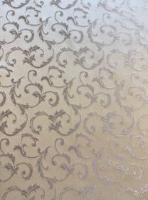 Vánoční ubrus se zlatým zdobením 120x140 cm krémový