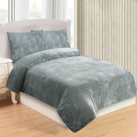 Povlečení Mikroplyš Velvet 140x200, 70x90 cm světle šedé