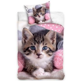 TipTrade s.r.o. Bavlněné povlečení Koťátko s klubíčky