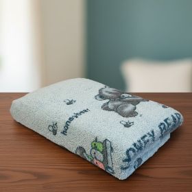 Ručník froté Medvídek 50x100 cm modrý