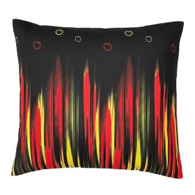 Povlak na polštář Luka černá 70x90 cm, knoflíky