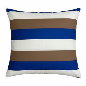 Povlak na polštář Pruhy modré 70x90 cm, knoflíky