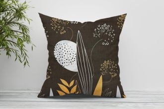 Povlak na polštářek Eunika hnědá 45x45 cm (53-2)