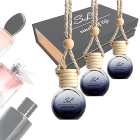 Smell of Life Dárková sada 6 UNISEX for car 30 ml - Vůně do auta 10ml inspirovaná Sí, La Vie Est Belle, Sauvage