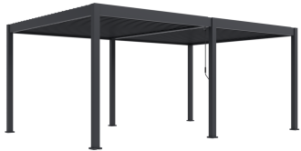 Bioklimatická pergola INTRO DUO 6x4 m, hliník - volně stojící