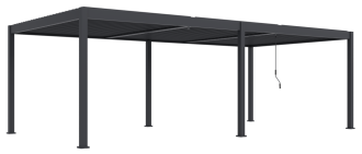 Bioklimatická pergola INTRO DUO 8x4 m, hliník - volně stojící