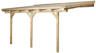 Dřevěná zahradní pergola 671 (5,1x3 m)