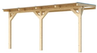 Dřevěná zahradní pergola 672 (4,3x3,7 m)