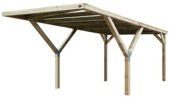 Dřevěný přístřešek na auto Y 612 (3x6 m)