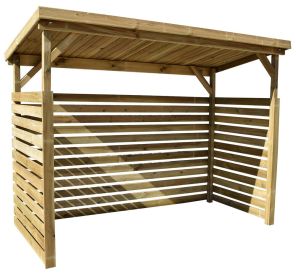 Dřevěný dřevník 663 (310 x 130 x 204 cm)