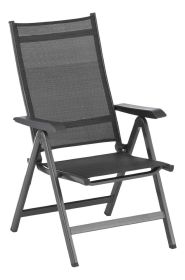 BASIC PLUS polohovací, hliníkové křeslo - antracit/antracit