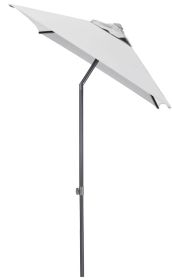 Slunečník KETTLER EASY PUSH 150x210 cm - matný antracit/světle šedá - voděodolný