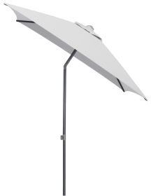 Slunečník KETTLER EASY PUSH 200x200 cm - matný antracit/světle šedá - voděodolný