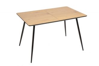 Jídelní stůl APARTMENT 120-160 CM dubový vzhled rozkládací - rozbaleno