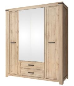 Šatní skříň 4D2S RIMOTTO, dub Wotan