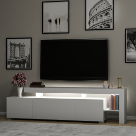 Beliz stylový TV stolek, bílá