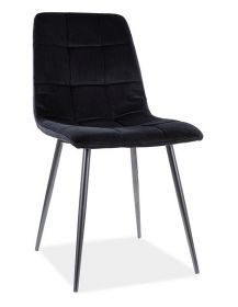 Jídelní čalouněná židle MAJA VELVET černá/černá