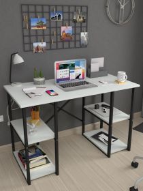 Psací stůl s policemi JAMES barva bílá