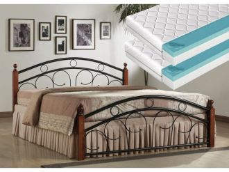 Postel PARIS 180x200 cm + 2ks matrace FUTURE 90 cm