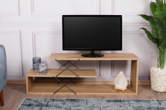 Zigzag stylový TV stolek, dub