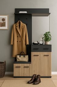 ZEMURA malá předsíňová sestava, dub Artisan/antracit