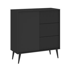 BARCELONA moderní komoda 1D3S, antracit