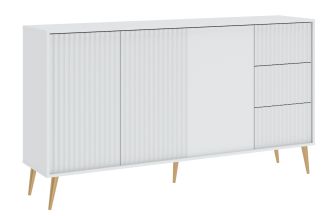 BARCELONA široká komoda 3D3S, bílá