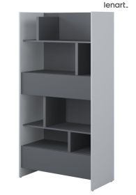 Regál 2S 178 cm REBECCA šedá/grafit
