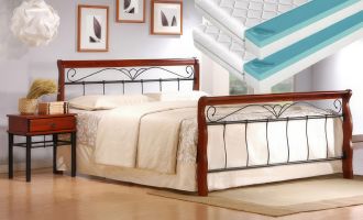 Postel 180x200 cm BENÁTKY + 2 ks matrace 90 cm FUTURA 90