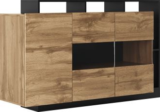 SMARA komoda 3D, apaláčský dub/antracit