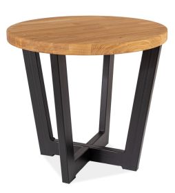 Konferenční stolek CONO C dub masiv/černá