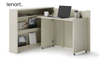 Lenart Work Concept rozkládací psací stůl pravý REBECCA kašmír