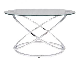 Konferenční stolek EOS B chróm/sklo