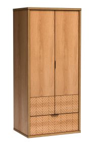 Šatní skříň 2D1S KERBIS dub karamel