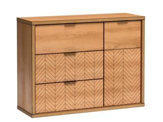 Komoda 1D3S KERBIS dub karamel