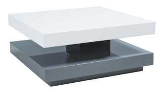 Konferenční stolek FALON rozkládací bílá/šedá