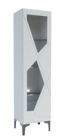 FANTASY vysoká vitrína, bílá