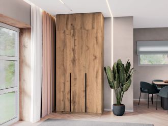 ELEGANT D vysoká šatní skříň, dub Apalačský