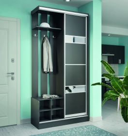 CLASSIC D předsíňová stěna se zrcadlem 240, antracit