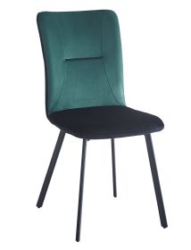 Čalouněná židle VLADO zelená/černá