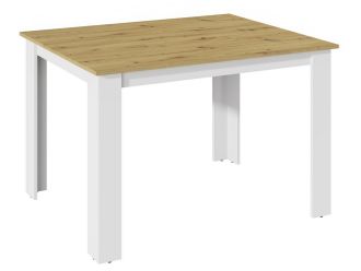 Jídelní stůl MANGA 120x80 artisan/bílá