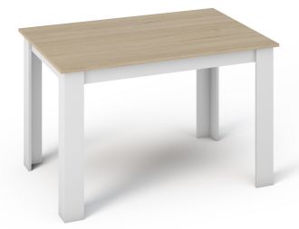 Jídelní stůl MANGA 120x80 sonoma/bílá