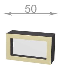 horní vysoká výklopná vitrína š.50, v.46, Horizon W5046G, grafit/šedý jíl