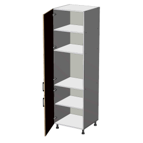 Capri HL602141, kuchyňská potravinová skříň š.60, korpus grafit, dvířka grafit