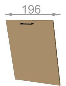 samostatná dvířka š.19.6, v.71.3, Modena Front200, bílý mat