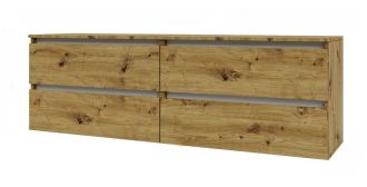 IDEA skříňka pod TV 1600, Oak Artisan / Nimfea alba