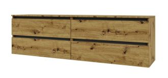 IDEA skříňka pod TV 1800, Oak Artisan / Grafite grey