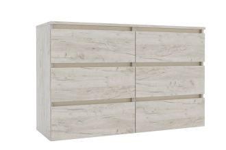 IDEA šuplíková komoda 1200, Gold craft oak / Satin